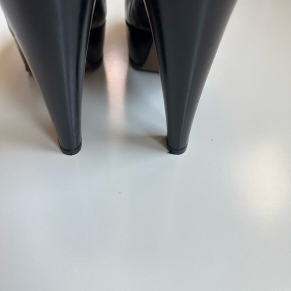 Marni Black Chunky Slingback Heels - Picture 7 of 16